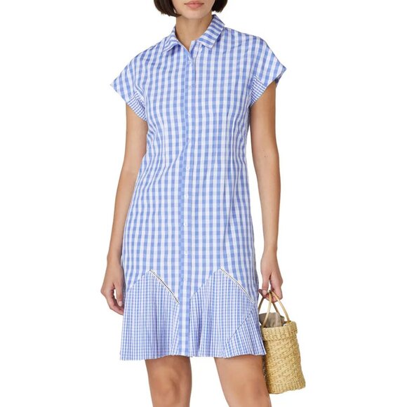 Thakoon Dresses & Skirts - *Size 0 - THAKOON - Blue Gingham Mini Cotton Dress Rent the Runway RTR $395 msrp